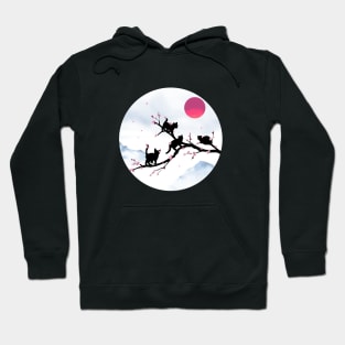 Cat Blossoms Hoodie